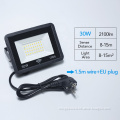 30W LED Black Shell PIR Motion Sensor Outdoor Flood Light